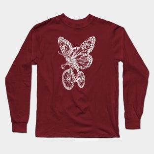 SEEMBO Butterfly Cycling Bicycle Cyclist Bicycling Fun Bike Long Sleeve T-Shirt